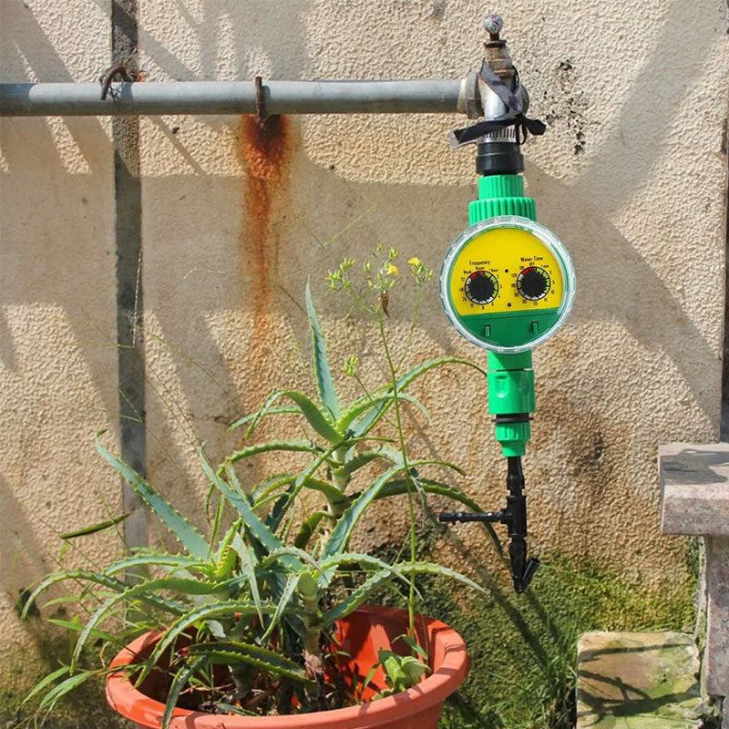 Digital Programmable Water Timer for Garden Irrigation - LCD Display, Automatic On/Off, Weatherproof Design