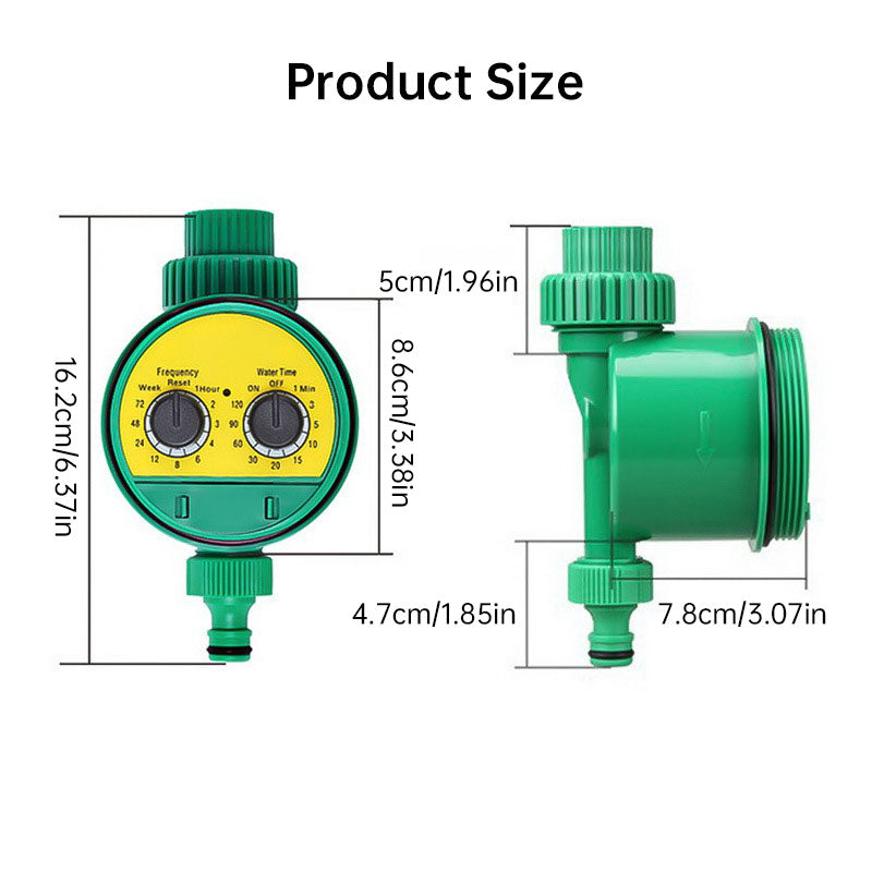 Digital Programmable Water Timer for Garden Irrigation - LCD Display, Automatic On/Off, Weatherproof Design