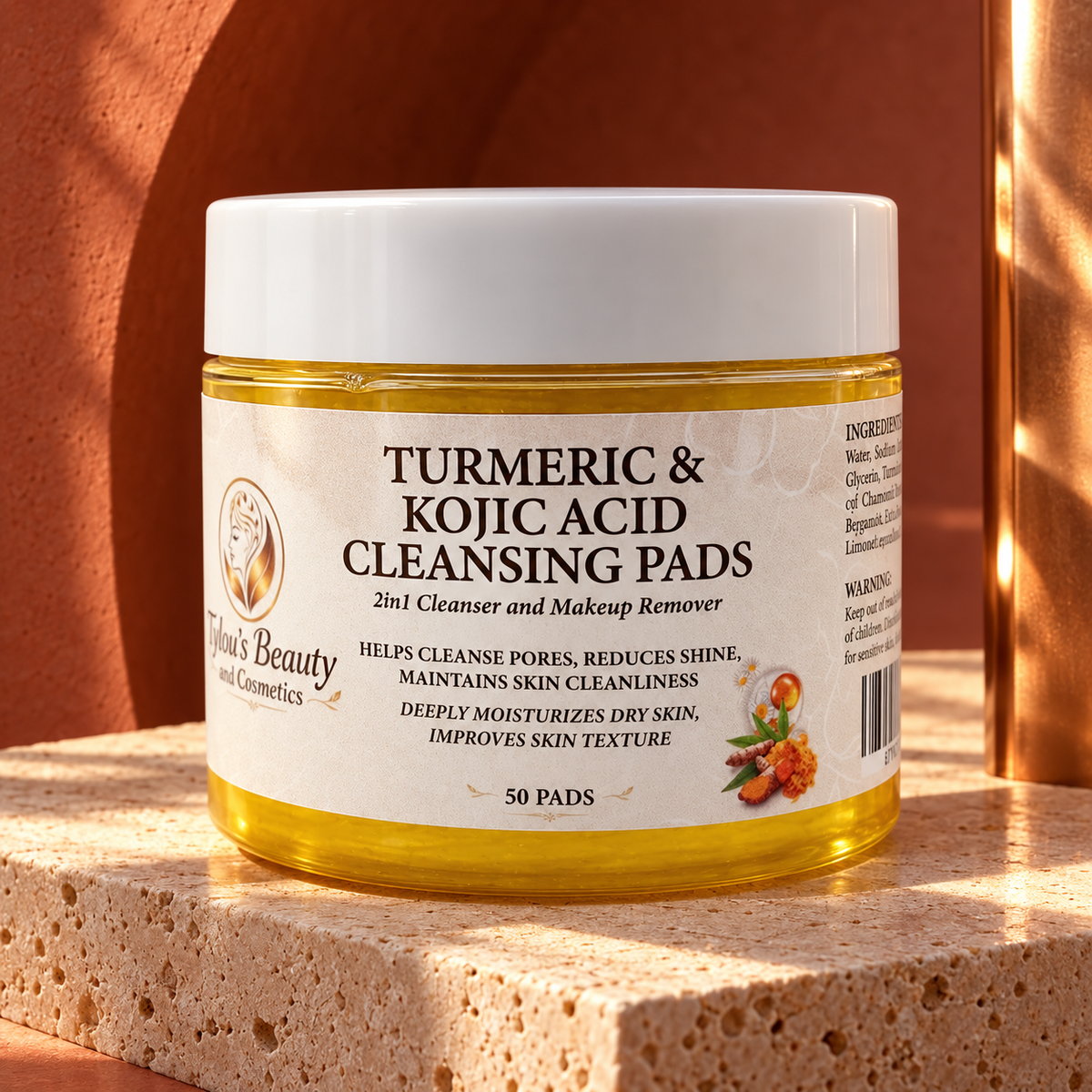 Turmeric & Kojic Acid Cleansing Pads – 2 in 1