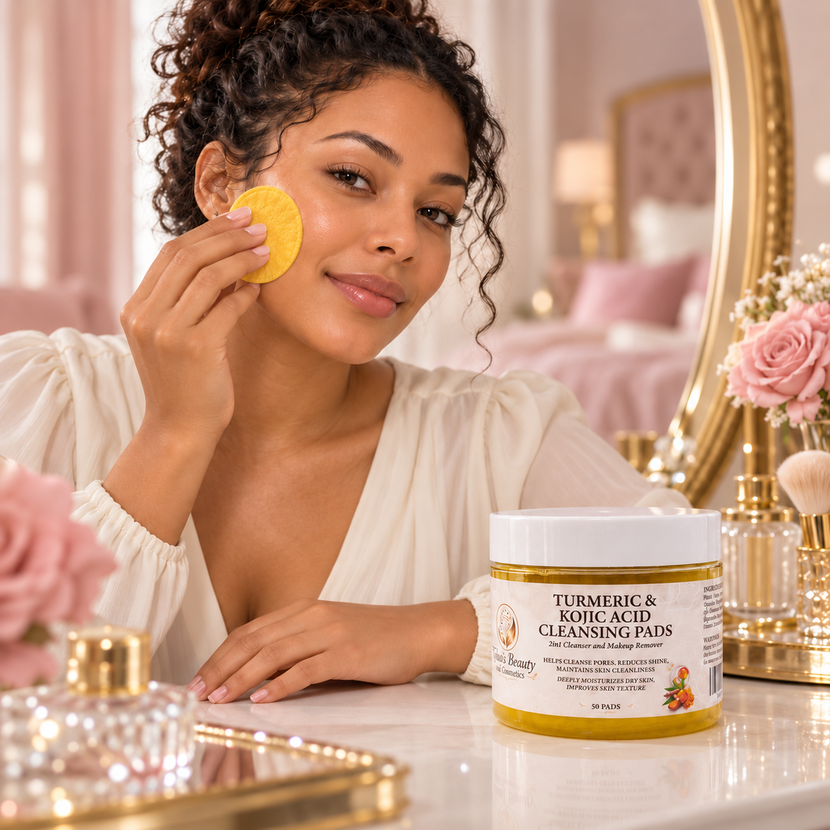 Turmeric & Kojic Acid Cleansing Pads – 2 in 1