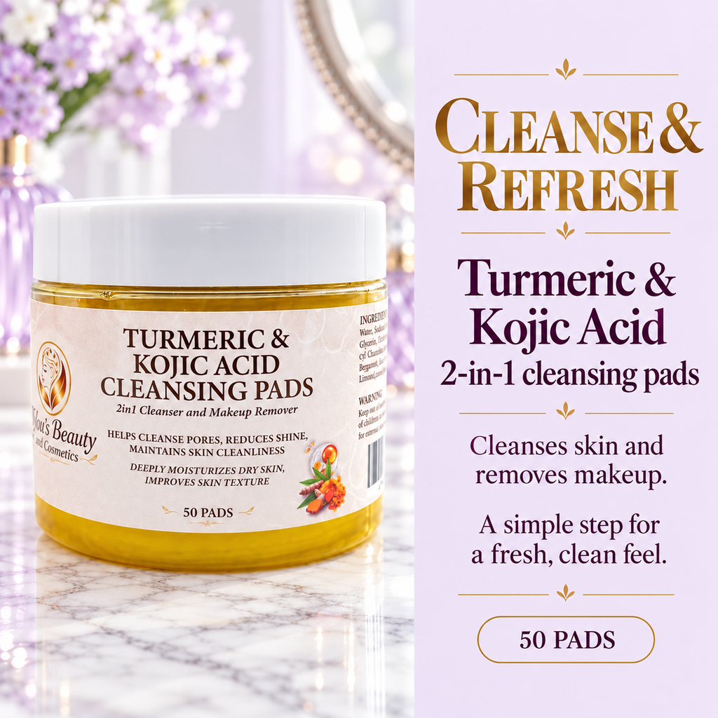 Turmeric & Kojic Acid Cleansing Pads – 2 in 1